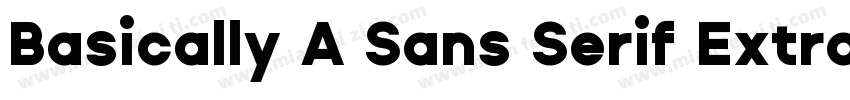 Basically A Sans Serif ExtraBold字体转换